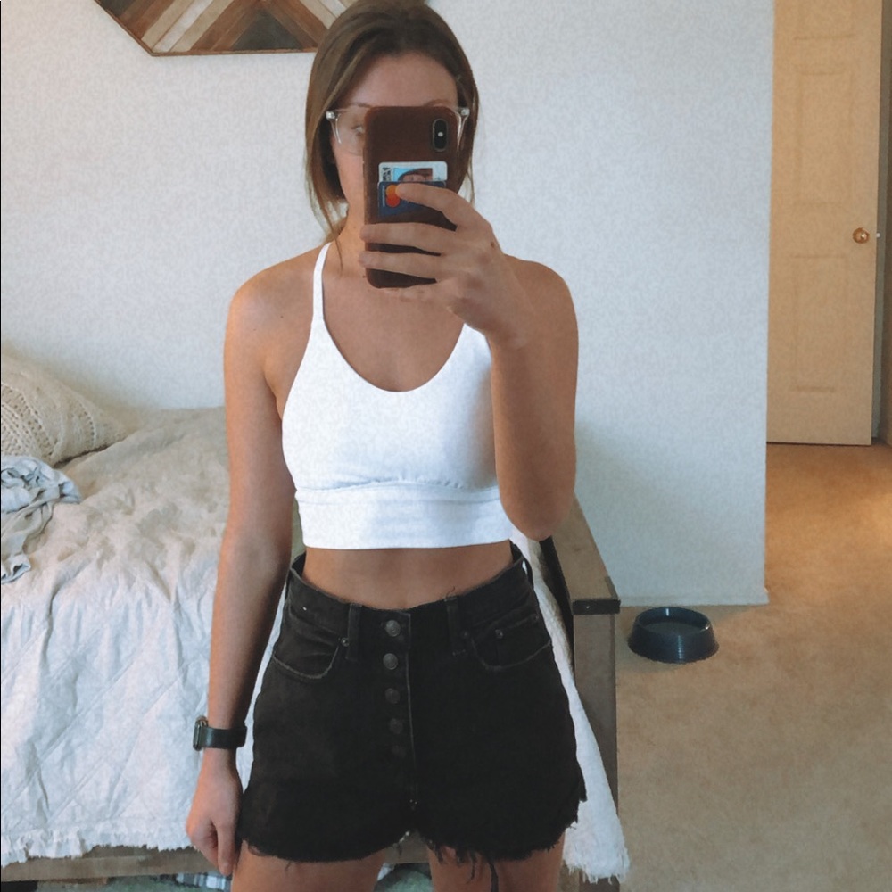 Black High rise Abercrombie shorts